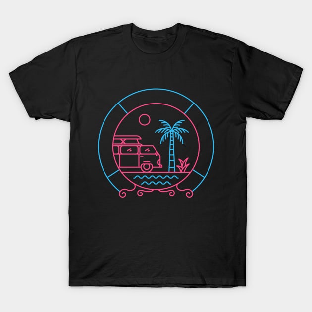 Summer Caravan T-Shirt by VEKTORKITA